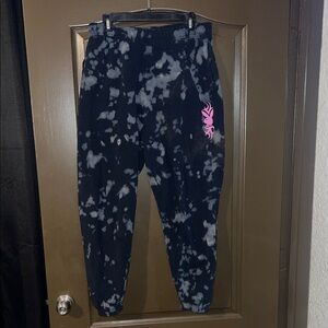 Blue and Gray Tie-Dye Joggers/sweatpants